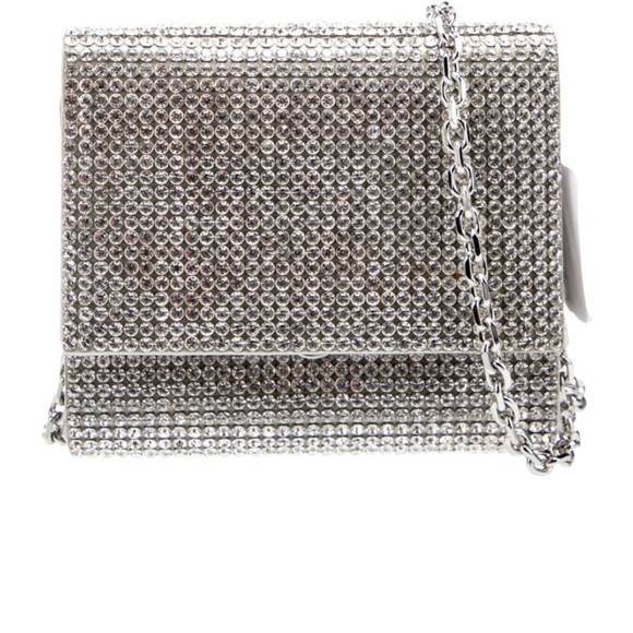 Judith Leiber Handbags - Judith Leiber Couture Micro Fizzy Beaded Clutch Evening Bag - Satin Minaudiere